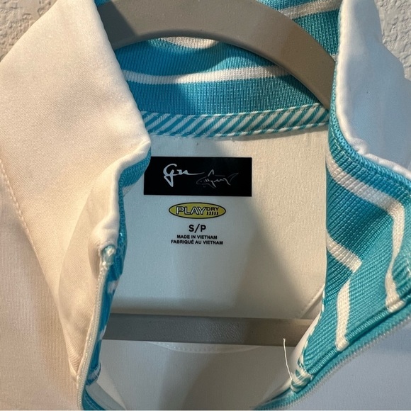 Women’s Greg Norman white athletic quarter zip pullover sweater size small S - Picture 3 of 4